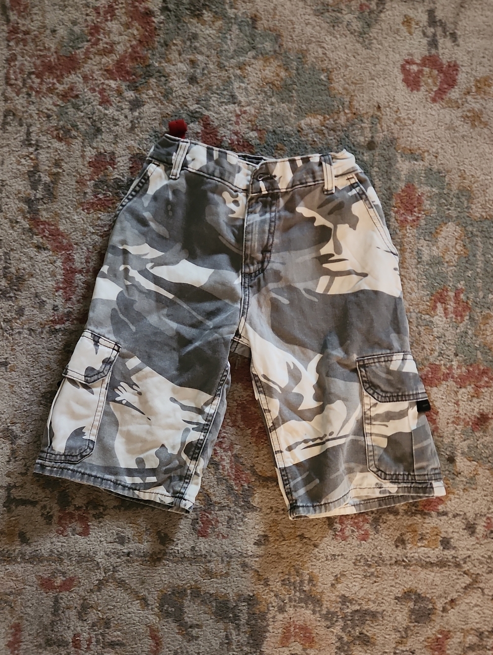 Wranglers - Boy's Gray Camouflage Cargo Shorts - Versatile Summer Staple